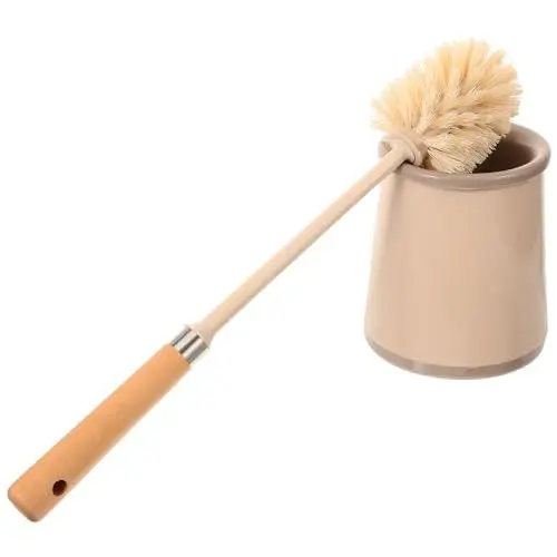 Produktbild: IWOWHERO 1Satz Toilettenbürste mit Halter Klobürste mit Langem Griff für Gründliche Reinigung Badezimmer Reinigungsbürste mit Abtropfschale Hygienisch und Effizient