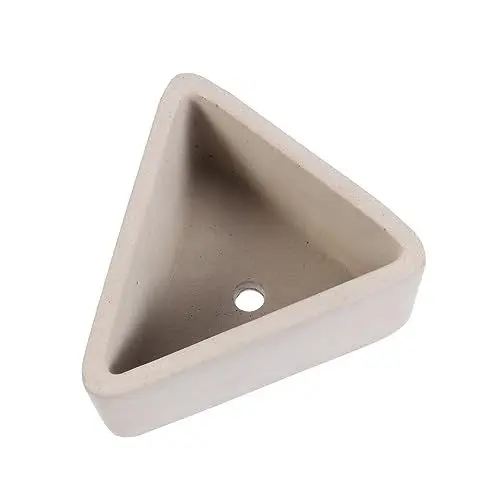 Produktbild: IWOWHERO 1Stk Dreieckiger Blumentopf aus Zement Skulenter Blumentopf kleine blumentöpfe drinnen Garten blumengießkanne für zimmerpflanzen blumenübertöpfe für innen deko Blumenpflanzer Grey