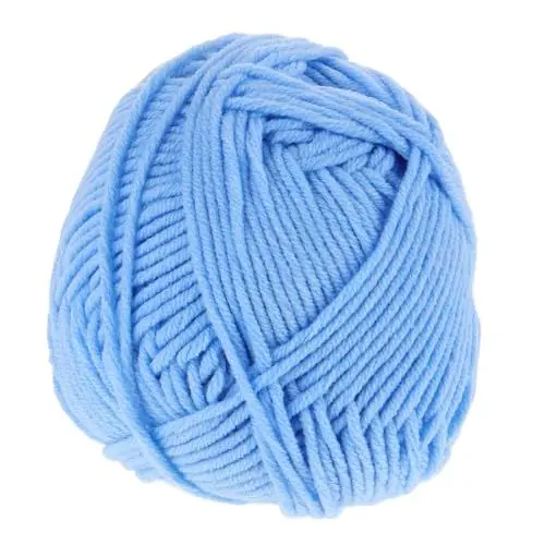 Produktbild: IWOWHERO 1 Rolle Baumwollgarn Professionelles Strickgarn Häkelgarn Für Den Haushalt Garn Zum Basteln Mehrzweckgarn Strickzubehör Häkelzubehör Strickgarn Selber Machen Sky-Blue Baumwolle