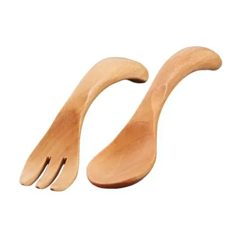 Produktbild: IWOWHERO Niedliches Löffel-faultier-set Aus Holz Für Kinder Und Löffel Besteck Utensilien Für Kleinkinder Leicht Und Kompakt Set