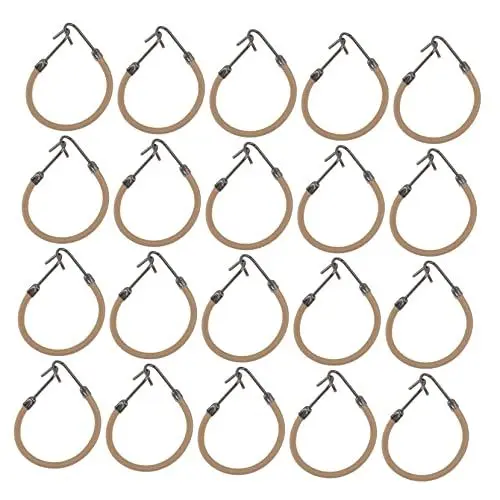 Produktbild: IWOWHERO 20 Stück Pferdeschwanzhaken Stirnband Haarspangen Gummibänder Haarstyling Haarzopf Elastischer Bungee-haken Haargummi Für Glatten Pferdeschwanz