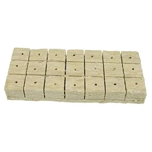 Produktbild: IWOWHERO 20 Stück Zuchtkindergartenblock erde für zimmerpflanzen Pflanzwerkzeug Blöcke wachsen lassen Anlasser setzlinge mineralwolle Gartengeräte erdfreie Sämlingsschale Steinwolle Khaki