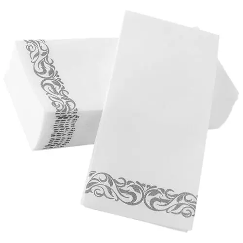 Produktbild: IWOWHERO 25pcs Party Servietten Wiederverwendbar Abendessen Servietten Papier Elegante Tissue Servietten Für Hochzeit Bankett