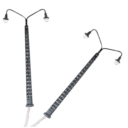 Produktbild: IWOWHERO 2er Set Zugsignalleuchten Mini Eisenbahn Lampe Modell Tisch Layout Kompaktes Kit