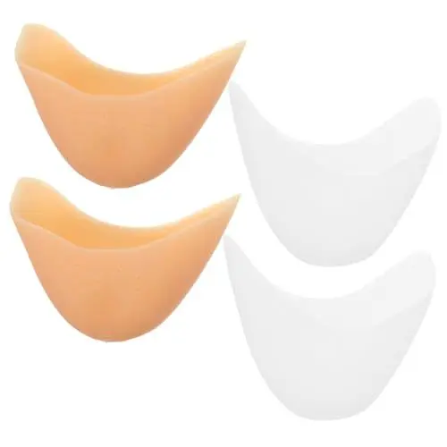 Produktbild: IWOWHERO 2paare Silikon Ballet Pointe Dance Schuhpads Mit Löchern Hochwertiger Zehenschutz Für High Heels Hautfarbe Und Weiß Dämpfung Und Druckverteilung Für Tänzerinnen