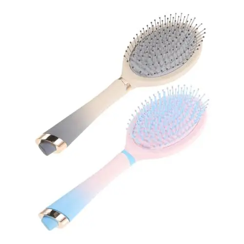 Produktbild: IWOWHERO 2 Stück Engel Flüssiger Kunststoff Ovaler Kamm Kämme Damen Bürste Styling Bürste Nasse Mini Haarbürste Damen Entwirrungsbürste Haarbürste Für Dünnes Haar Entwirrungs