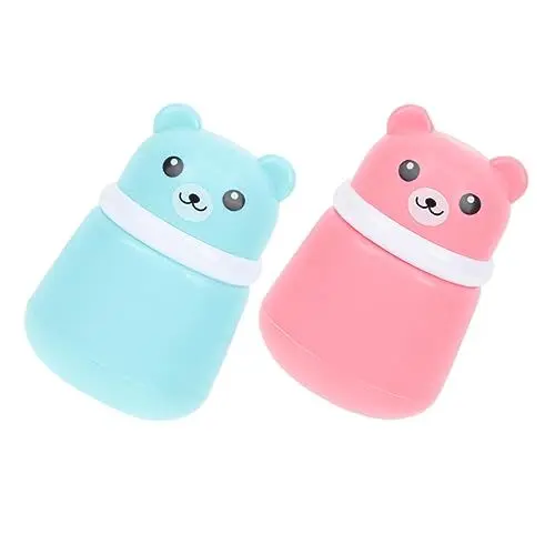 Produktbild: IWOWHERO 2st Puderquaste Reisegläser Spender Für Babymilchpulver Babyhalter Behälter Für Badepulver Milchpulverbehälter Für Babys Körperpuder Badepulver Etui Make-up-behälter Schwamm