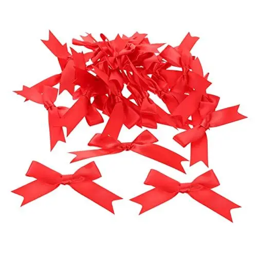 Produktbild: IWOWHERO 30 Stücke Zarte Rote Bögen Für Verpackung Box Decor Bögen Hochzeit Dekorationen Zubehör