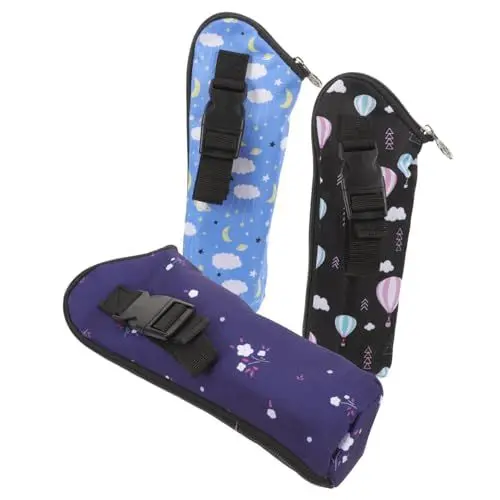 Produktbild: IWOWHERO 3 Stk Babyflaschenwärmer Kühltasche Für Muttermilch Gefrierschrank Für Babymilchbeutel Babyflaschenträger -futterbeutel -babyflaschenhalter Tragbar Polyester Aufbewahrungstasche