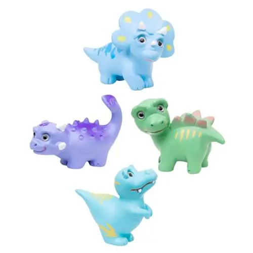 Produktbild: IWOWHERO Winzige Dinosaurier-minifiguren Aus Kunstharz 4 Stück Landschaftsdekor Für Jungen Mädchen Und Erwachsene