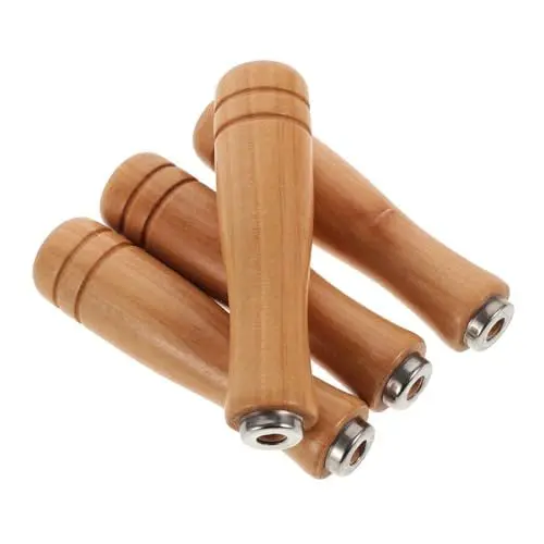 Produktbild: IWOWHERO Ergonomische Feilengriffe 4er-pack Stabiler Raspelgriff 6-mm-loch Mehrzweckschneider Für Feilen- Und Bastelprojekte
