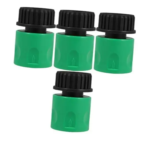 Produktbild: IWOWHERO 4 Stück Zubehör Für Wasserpistolen Verlängerung Gartenzubehör Kunststoffverbinder Deckwaschadapter Schlauch Anschließen Versorgung Schlauchverbinder Aus Kunststoff Green Plastik