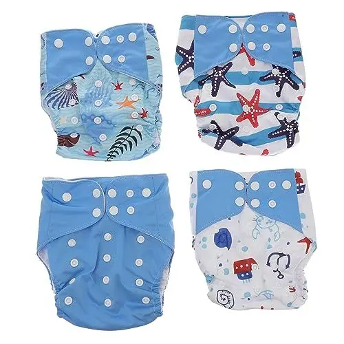 Produktbild: IWOWHERO Baby-windelhosen 4er-pack Atmungsaktive Trainingshosen Baby-lernhosen Windeleinlage Für Neugeborene