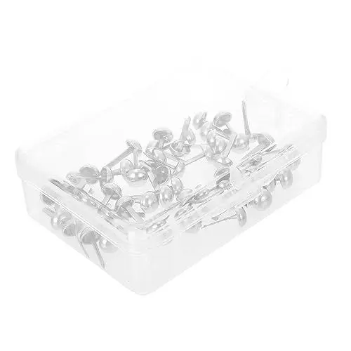 Produktbild: IWOWHERO Materialien 50 Stück Mini-Nieten Zweibeinige Nägel Für Bastelarbeiten Scrapbooking Sichere Und Dekorative Nietnägel