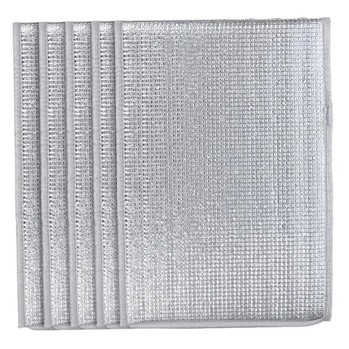 Produktbild: IWOWHERO 5 Stück Topfisolierfolie Topfabdeckung Topfschutz Anti Frost Winter Topfpflanzenabdeckung Bodendecker Pflanzen Winterpflanzenabdeckungen Pflanzenabdeckung Für Den Winter Silber