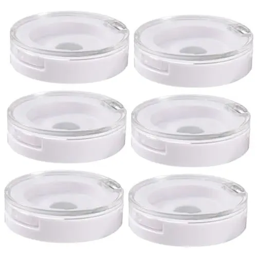 Produktbild: IWOWHERO 6 Stück Boxen Magnetische Lidschattenpalette Paletten Glitzer Frau Pamper Bay Remover Leere Kosmetiketuis Make Up Puder Probenboxen Lidschattenbehälter Lidschattenetui Kunststoff