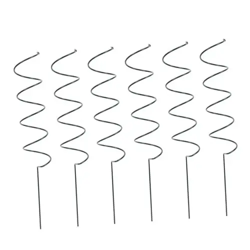 Produktbild: IWOWHERO 6 Stück Spiralförmige Pflanzenstützen Aus Eisen Kunst Pflanzenstützen Blumenstützen Pflanzengerüste Gestelle Für Garten Und Balkon