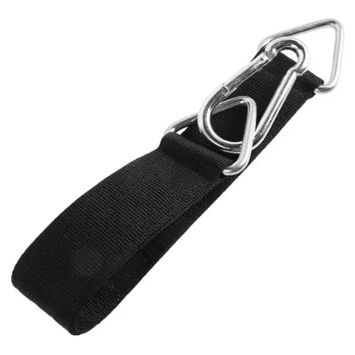 Produktbild: IWOWHERO Hängematten-Seilgurte langlebiger Mehrzweck-Aufhängegurt für Schaukel Boxsack Outdoor-Schaukel Schwarz 50 cm
