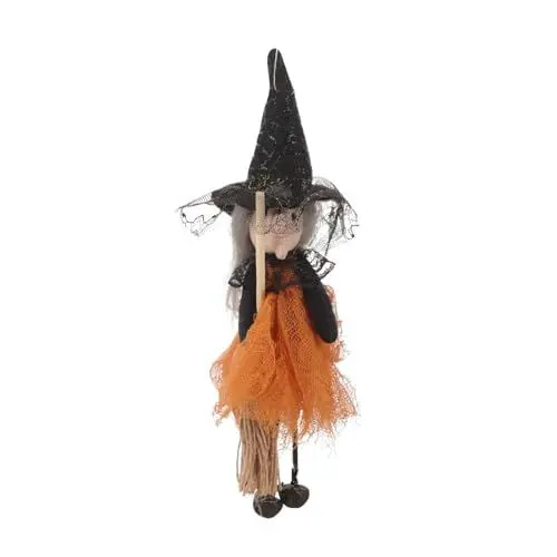 Produktbild: IWOWHERO Orange Hexenpuppenanhänger Halloween Hängende Puppe Festliche Lieferungen Für Geisterpartydekorationen