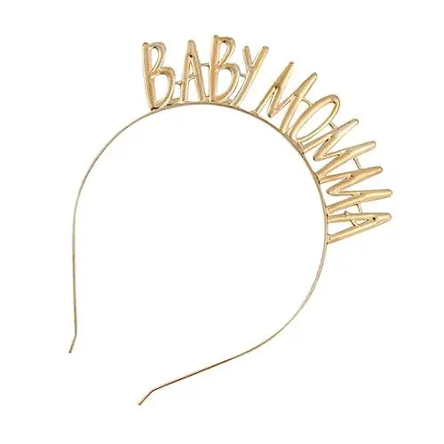 Produktbild: IWOWHERO Stirnband Für Frauen Mama Haarreif Party-stirnband En-buchstabendruck Kopfbedeckung Aus Legierung Festliche Dekoration Für Babyparty