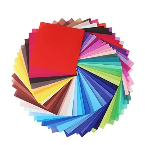 Produktbild: IWOWHERO 50 Blätter Einseitiges Origami-papier Quadratisch 20 X 20 Cm Für Jungen Und Mädchen