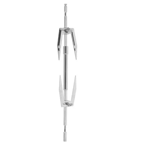Produktbild: IWOWHERO Mikrowelle Brathähnchen Ständer Rotisserie-spießstange Brathähnchengabel Grill Zubehör Campinggrills Rotisserie-luftfritteuse Luftgrill Luftofen Fleischgabel Rostfreier Stahl Weiß