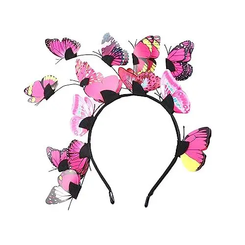 Produktbild: IWOWHERO Leichtes Braut-stirnband Für Hochzeiten Partys Haarschmuck Mit Schmetterlingen Haarschmuck Für Frauen Halloween-kopfschmuck