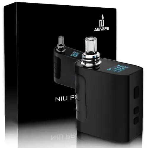 Produktbild: IXIGER Vaporizer,Vaporizer für Kräuter & Extrakte,Kräuter Verdampfer,Einfache Reinigung,Ausziehbares Glasmundstück,Konvektion,mit Anleitung,Kompakt,Kein Nikotin(Schwarz)