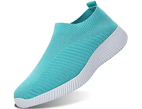 Produktbild: IYVW 1926 Herren Casual Sportschuhe Leichte Gym Sneakers Fitness Turnschuhe Mesh Sport Schuhe Türkis 42 EU