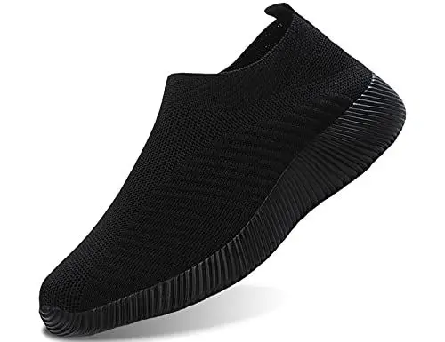 Produktbild: IYVW 1926 Laufschuhe Damen Sportschuhe Turnschuhe Atmungsaktiv Freizeitschuhe Fitness Straßenlaufschuhe Mode Sneakers Schwarz 35 EU