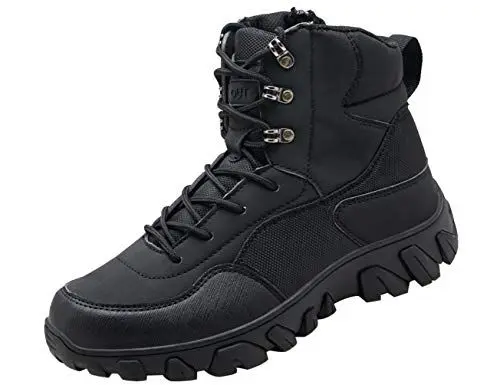 Produktbild: IYVW A03 Robuste Einsatzstiefel für Beruf und Freizeit Wanderhalbschuhe Schwarz 41EU