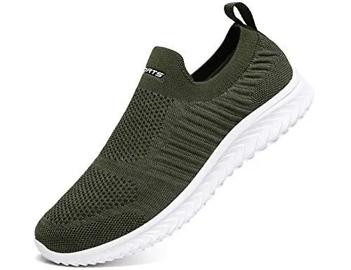 Produktbild: IYVW A19 Unisex Erwachsene Straßenlaufschuhe Sportschuhe Bequem Ultra-Light Laufschuhe Schnürer Turnschuhe Sneakers Modisch Luftkissenschuhe Joggingschuhe Für Herren Und Damen Grün 41 EU