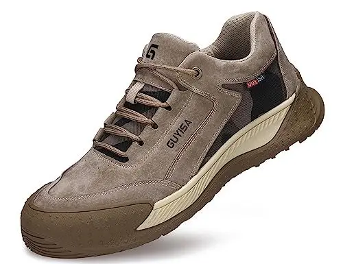 Produktbild: IYVW C0281 Sicherheitsschuhe Arbeitsschuhe Herren, Sicherheit Stahlkappe Stahlsohle Anti-Perforations Luftdurchlässige Schuhe Braun 39 EU