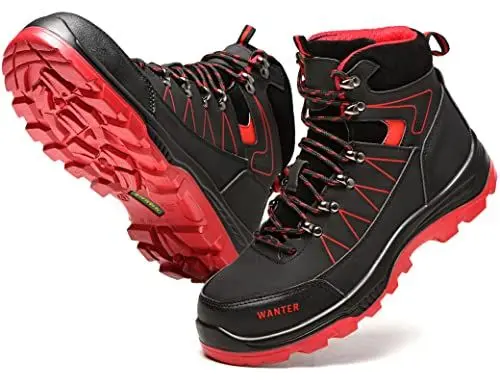 Produktbild: IYVW SAFETY 608 A Sicherheitsschuhe Herren Arbeitsschuhe Herren Damen Leicht Sportlich Atmungsaktiv Schutzschuhe mit Stahlkappe Schwarz 42 EU
