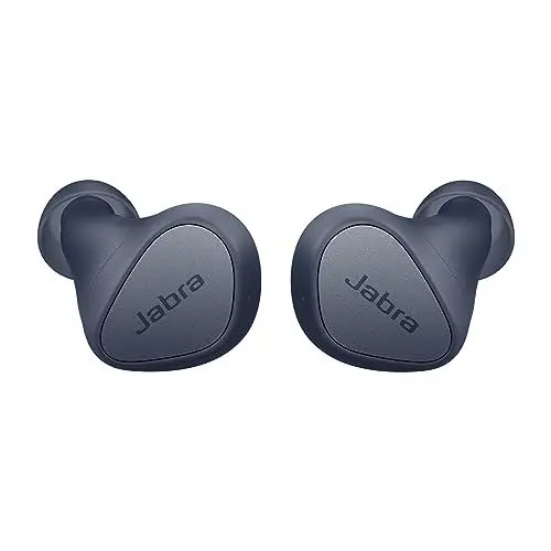 Produktbild: Jabra Elite 3 In Ear Bluetooth Earbuds - True Wireless Kopfhörer mit Geräuschunterdrückung und 4 integrierten Mikrofonen - klare Anrufe, kraftvoller Bass, anpassbarer Sound und Mono-Modus - Marineblau