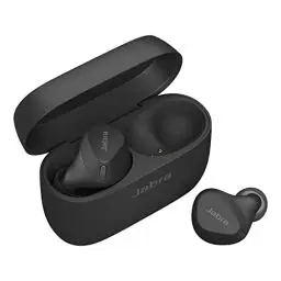 Produktbild: Jabra Elite 4 Active In Ear Bluetooth Earbuds - True Wireless Kopfhörer mit sicherem Sitz, 4 eingebauten Mikrofonen, aktiver Geräuschunterdrückung und anpassbarer HearThrough Funktion - Schwarz