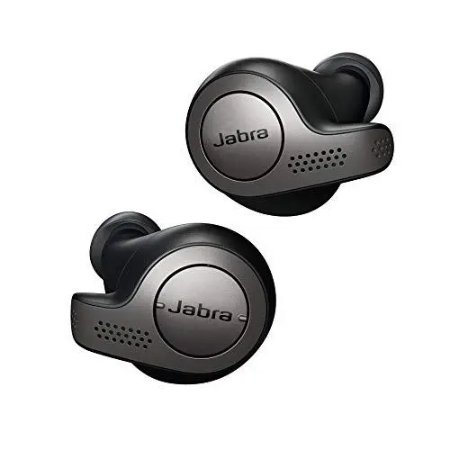 Produktbild: Jabra Elite 65t – True Wireless In-ear Kopfhörer mit Passive Noise Cancellation – Mit 4 Mikrofon-Technologie –Titan Schwarz