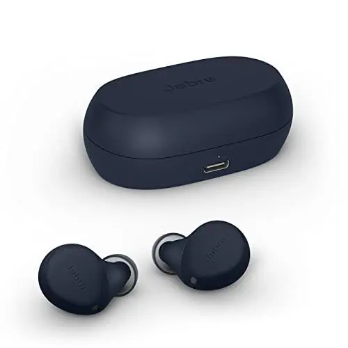 Produktbild: Jabra Elite 7 Active In Ear Bluetooth Earbuds - True Wireless Sport Kopfhörer ShakeGrip für sicheren Halt und anpassbarer, aktiver Geräuscheunterdrückung - Dunkelblau