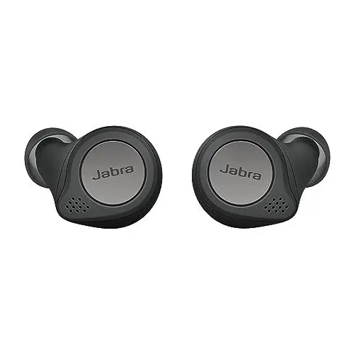 Produktbild: Jabra Elite Active 75t – Sport-In-Ear Bluetooth Kopfhörer mit aktiver Geräuschunterdrückung und langer Akkulaufzeit für True-Wireless-Erlebnis bei Telefonaten und Musik – Titanium Schwarz
