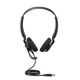 Produktbild: Jabra Engage 50 II schnurgebundenes Stereo-Headset mit geräuschunterdrückender 3-Mic-Technologie und USB-A-Kabel, ultraleicht - mit allen führenden UC-Plattformen wie Zoom & Unify kompatibel - Schwarz