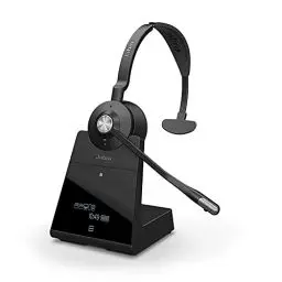 Produktbild: Jabra Engage 75 On-Ear Dect Mono Headset - Skype for Business zertifizierter drahtloser Kopfhörer mit Noise-Cancelling für Tischtelefone und Softphones - schwarz - EU-Version