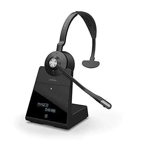 Produktbild: Jabra Engage 75 On-Ear Dect Mono Headset - Skype for Business zertifizierter drahtloser Kopfhörer mit Noise-Cancelling für Tischtelefone und Softphones - schwarz - EU-Version