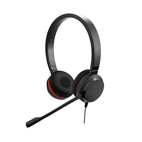 Produktbild: Jabra Evolve 20SE MS Stereo Stereophonisch Kopfhörer schwarz Kopfhörer mit Mikrofon – Kopfhörer mit Mikrofon (Call Center/Büro,-10 – 50 °C,-30 – 80 °C, Stereophonisch, Kopfband, Schwarz)