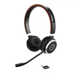 Produktbild: Jabra Evolve 65 SE Schnurloses Stereo-Headset - Bluetooth-Headset mit Mikrofon mit Geräuschunterdrückung, langlebigem Akku und dualer Konnektivität - Für MS Teams Zertifiziert - Schwarz, 6599-833-309