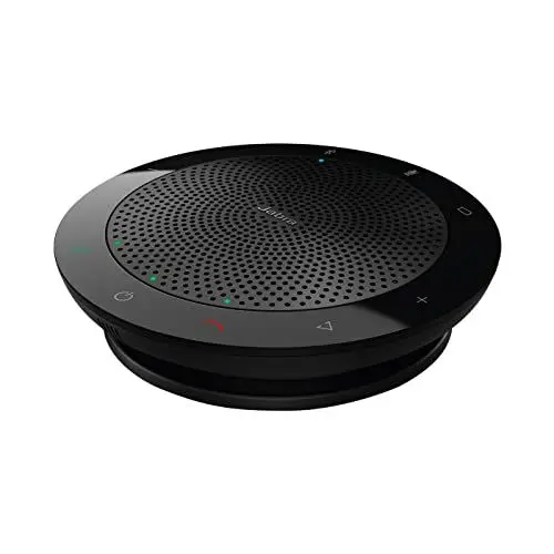 Produktbild: Jabra Speak 510 Lautsprecher — tragbarer Bluetooth-Lautsprecher, Konferenzlautsprecher — Anschluss an Laptops, Smartphones und Tablets — USB-Stecker, Schwarz