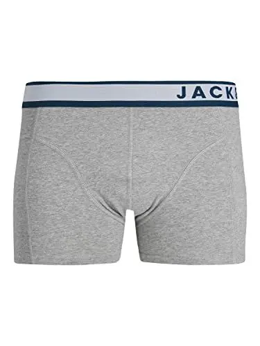 Produktbild: Jack & Jones Herren Jacdenver Trunk Sn Boxershorts, Light Grey Melange, L
