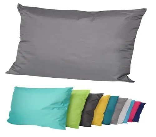 Produktbild: JACK Outdoor Lounge Kissen 30x50cm Dekokissen inkl. Füllung Wasserfest Sitzkissen Garten Stuhl Lotus Effekt, Farbe:Anthrazit