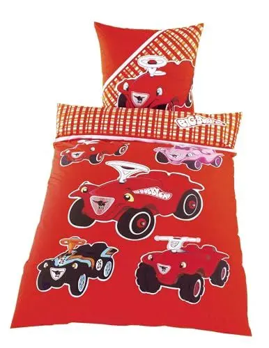 Produktbild: JACK Renforcé Baumwolle Bettwäsche 2 TLG. 135x200cm Big Bobby Car mit Reißverschluss
