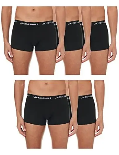 Produktbild: JACK & JONES Herren Boxershorts 5er Pack JACHuey Unterhose 12142342 Black M