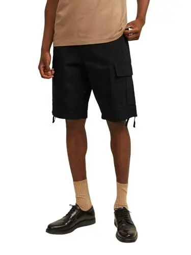 Produktbild: JACK & JONES Herren Jpstcole Barkley Jjcargo Shorts Sn Cargoshorts 12248685,Schwarz,M